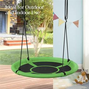 img 2 attached to 🪁 Saucer Swing Hanging UGSW001G01 by SONGMICS