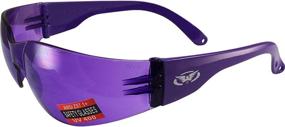 img 2 attached to 🕶️ Optimized Global Vision Rider Safety Motorcycle Sunglasses with Purple Frame and Z87.1 Purple Lens