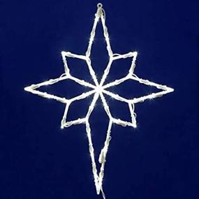 img 2 attached to 🌟 Vickerman 35 Lights LED Star of Bethlehem Window Decor in White - Stunning Illumination for Decorative Window Displays