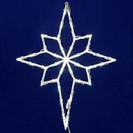 🌟 vickerman 35 lights led star of bethlehem window decor in white - stunning illumination for decorative window displays logo