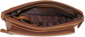 img 2 attached to 👜 Women's Leather Shoulder Organizer Handbags & Wallets - CTM Stylish and Functional