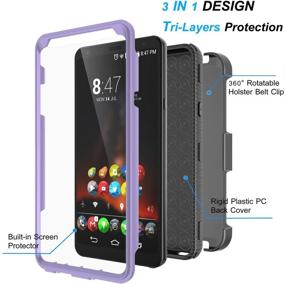 img 3 attached to Njjex Compatible With LG Stylo 4 Case/LG Q Stylus Holster Cell Phones & Accessories