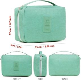 img 2 attached to 🧳 Hanging Travel Toiletry Organizer - Essential Travel Accessories for Toiletries