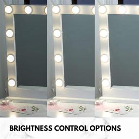 img 2 attached to YOKUKINA Vanity Mirror: Hollywood Lighted Makeup Mirror with 12 LED Lights, Perfect for Dressing Room and Tabletop - 32 Inch