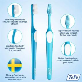 img 2 attached to 🪥 TEPE Supreme Soft Toothbrushes – Pack of 4 Soft Bristle Toothbrushes
