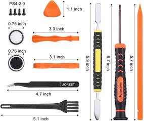 img 1 attached to 🔧 Jorest 19-кусочный набор инструментов для ремонта PS3 PS4 PS5: Включает отвертки, ломы, пинцеты, инструменты для чистки и многое другое!