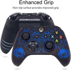 img 1 attached to 🎮 Enhance Your Xbox One Controller with BRHE Anti-Slip Silicone Cover Case Set in Blue: Ultimate Protection & Improved Grip!