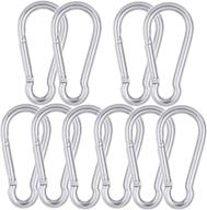 aowish stainless carabiner spring loaded traveling logo