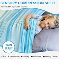 🛏️ sensi child calming twin size nylon sensory compression sheet - sensory sheets for kids with sensory compression benefits logo