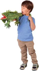 img 2 attached to 🦎 Folkmanis 2258 Iguana Hand Puppet: Unleash your child's imagination!