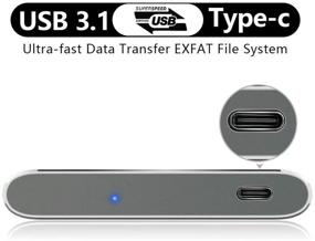 img 2 attached to Портативный внешний жесткий диск HWAYO на 320 Гб, USB 3.1 Gen 1 Type C Ultra Slim 2.5 дюйма, совместимый с ПК, настольным компьютером, ноутбуком, Mac, Xbox One (красный)