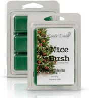 🎅 the candle daddy nice bush - pine blue spruce scent - highly fragrant wax melts - 2 oz - dirty santa claus christmas logo