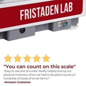 img 2 attached to 📊 American Fristaden Lab Industrial Counting Scale: High-Precision Digital Balance for Efficient Part and Coin Counting, 30kg Capacity, 0.5g Accuracy, 1 Year Warranty