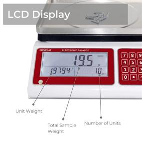 img 3 attached to 📊 American Fristaden Lab Industrial Counting Scale: High-Precision Digital Balance for Efficient Part and Coin Counting, 30kg Capacity, 0.5g Accuracy, 1 Year Warranty