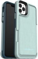 lifeproof flip series wallet case for iphone 11 pro max - water lily (surf spray/dark jade) logo