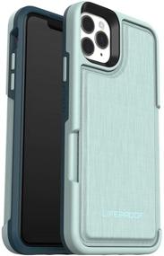 img 4 attached to LifeProof FLIP SERIES Wallet Case For IPhone 11 Pro Max - WATER LILY (SURF SPRAY/DARK JADE)