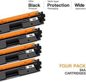 img 3 attached to 🖨️ E-Z Ink (TM) Compatible Replacement Toner Cartridge for HP 94A CF294A, Ideal for Laserjet M118dw M148dw M148fdw M149fdw, 4-Pack, High-Quality Black Printer Toner