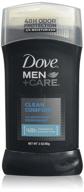 🛀 dove men+care clean comfort 48 hour odor protection deodorant stick - 3 pack logo