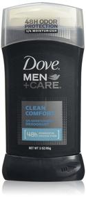 img 2 attached to 🛀Дезодорант-стик Dove Men+Care Clean Comfort с защитой от запаха на 48 часов - 3 штуки