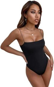 img 4 attached to Купальник SweatyRocks Sweetheart Bodycon Bodysuit