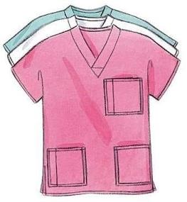 img 2 attached to BUTTERICK PATTERNS B4946 Unisex Uniforms in Size XSM 👕 (XS-S-M) - Dress, Belt, Top, Skirt, Pants, Hat & Ponytail Holder
