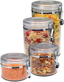 img 3 attached to 🍲 Enhance Food Storage with Bellemain 4 Piece Airtight Acrylic Canister Set