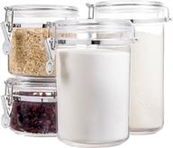 🍲 enhance food storage with bellemain 4 piece airtight acrylic canister set логотип