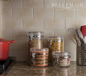 img 2 attached to 🍲 Enhance Food Storage with Bellemain 4 Piece Airtight Acrylic Canister Set