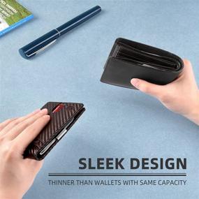 img 2 attached to Zitahli Wallet: Sleek Design with Advanced Blocking Technology – Perfect Men's Minimalist Accessory for Enhanced Capacity