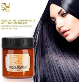 img 1 attached to 🔮 PURC Advanced Molecular Hair Roots Treatment Mask, Magical Hair Conditioner, Repairs Damage, Restores Softness, Nourishes Tonic Keratin Hair - 5 Seconds, 120ML (2PCS)