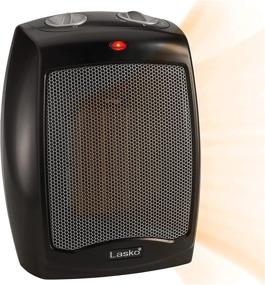 img 4 attached to 🔥 Lasko CD09250 Ceramic Adjustable Thermostat Tabletop or Under-Desk Heater - 9 Inches High, Black: Compact & Efficient Heating Solution