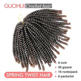 img 3 attached to GUOHUI Crochet Temperature Extensions Butterfly Hair Care