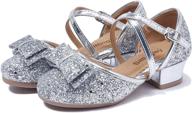 👑 sittingley glitter toddler princess wedding girls' flat shoes: sparkling style for special occasions logo