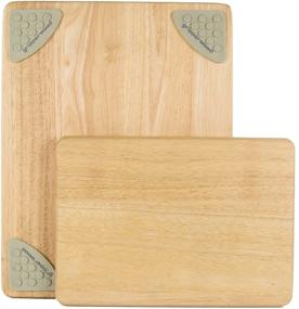 img 1 attached to 🪓 Architec Gripperwood Cutting Boards - Set of 2 - Beechwood with Non-slip Gripper Feet - 11x8 and 14x11 inches