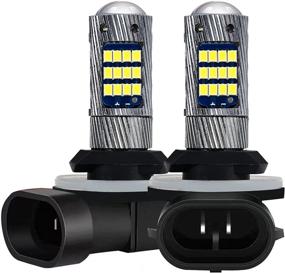 img 4 attached to 💡 Crosspassion 881 LED Fog Light Bulb: Super Bright, 6000K Xenon White, 42 SMD Chips – Plug and Play, Compatible with 889 886 894 862 896 898 Models