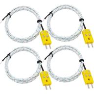 🌡️ twidec/4pcs 3m k-type mini-connector sensor probe for thermocouple thermometer & meter – temperature range: -50~400°c (-58~752℉) tp-w-4pcs: high-performance temperature sensors for accurate readings logo