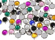 💎 100 piece assorted colors bedazzler rhinestones by allstarco - medium size logo