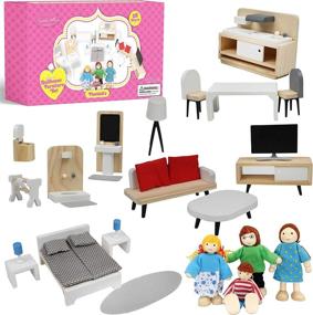 img 4 attached to Beverly Hills Dollhouse Furniture Figures: Enhance Your Miniature World