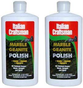 img 1 attached to 🧽 Italian Craftsman Granite & Marble Polish - Cleans & Protects Surfaces - Pack of 2 16 Oz ea - Ideal for Kitchen, Bathroom, Wood, Formica & Metals - Made in The USA