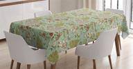 🎄 ambesonne rectangular mistletoe christmas tablecloth логотип