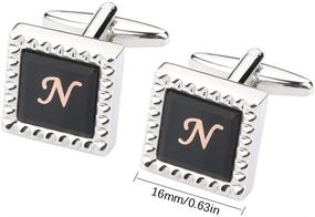 img 1 attached to HHGEE XING Cufflinks Business Initials