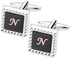 img 4 attached to HHGEE XING Cufflinks Business Initials
