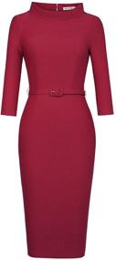 img 4 attached to 👗 MUXXN Vintage Elegant Cocktail Evening Women's Dress Apparel