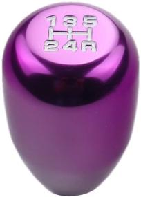 img 4 attached to DEWHEL 5 Speed Manual Shift Knob - M10x1.25 Aluminum Screw On for Nissan Mazda Mitsubishi (Purple): Enhanced Shifting Experience