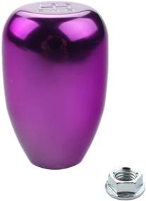 img 3 attached to DEWHEL 5 Speed Manual Shift Knob - M10x1.25 Aluminum Screw On for Nissan Mazda Mitsubishi (Purple): Enhanced Shifting Experience