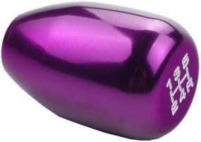img 2 attached to DEWHEL 5 Speed Manual Shift Knob - M10x1.25 Aluminum Screw On for Nissan Mazda Mitsubishi (Purple): Enhanced Shifting Experience