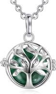 eudora harmony bola necklace: tree of life pendant with wishing ball - 18mm chime, 30" length logo