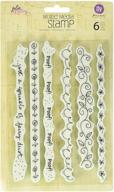 primax mixed media doll cling rubber stamps - backgrounds logo