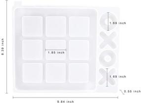 img 1 attached to 🎮 Versatile Large Tic Tac Toe Epoxy Resin Mold: Perfect for DIY Family Fun, Coffee Table Entertainment, Handmade Gifts, and Home Decor
