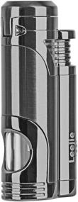 img 2 attached to 🔥 Leejie Torch Cigar Lighter - Refillable Butane Dual Jet Flame Windproof Lighter with Cigar Punch (Butane Not Included)